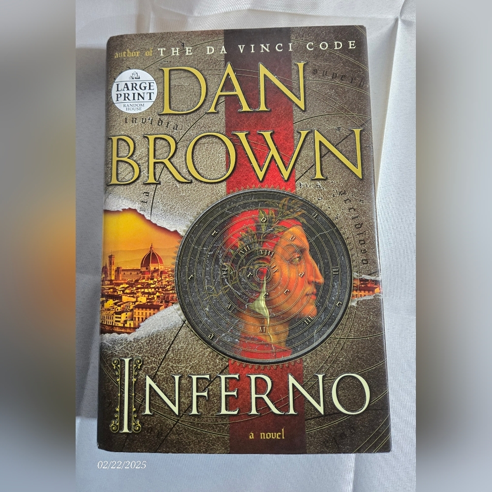 Dan Brown Inferno LARGE PRINT First Edition